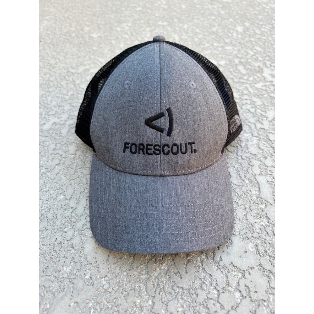 The North Face Baseball Hat Snap Back Black Gray Forescout One Size